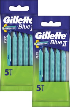 Gillette+Blue+II+Plus+Disposable+Razors+5+Pack