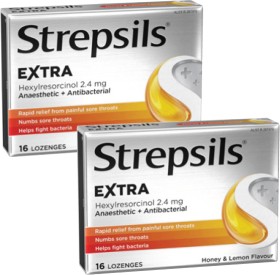 Strepsils-Extra-Lozenges-Honey-Lemon-16-Pack on sale