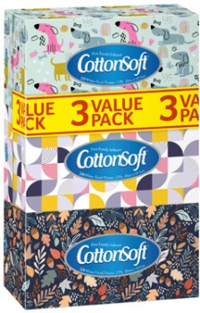 CottonSoft+2-Ply+Facial+Tissues+3x228+Pack