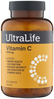 UltraLife-Vitamin-C-Chewable-Tablets-200-Pack on sale
