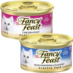 Fancy-Feast-Classic-or-Creamy-Delights-Cat-Food-85g on sale