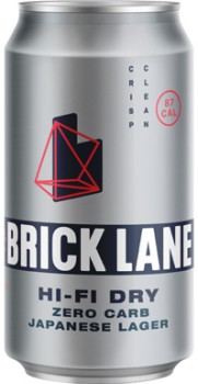 Brick+Lane+Hi-Fi+Dry+Japanese+No+Carb+Lager+Cans+24x355mL