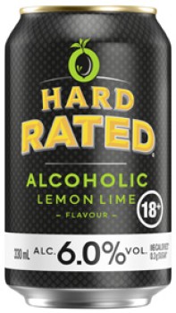 NEW-Hard-Rated-Lemon-Lime-6-Cans-10x330mL on sale