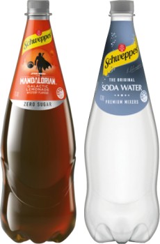 Schweppes+Mixers%2C+Soft+Drink+or+Natural+Mineral+Water+1.1+Litre+Selected+Varieties