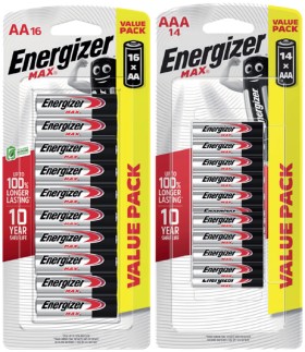 Energizer+Max+Batteries+AA+16+Pack+or+AAA+14+Pack
