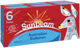 Sunbeam+Sultana+Snack+Pack+6x40g
