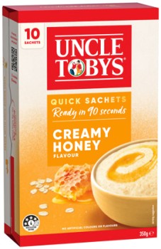 Uncle+Tobys+Rolled+Oats+Quick+Sachets+8%E2%80%9110+Pack+Selected+Varieties