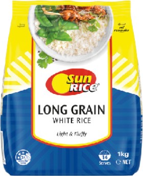 SunRice-Long-Grain-White-Rice-1kg on sale