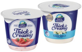 Dairy-Farmers-Thick-Creamy-Yoghurt-140150g-Selected-Varieties on sale