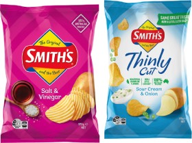 Smiths-Crinkle-Cut-150-170g-or-Thinly-Cut-Chips-175g-Selected-Varieties on sale