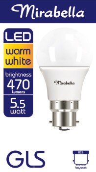 Mirabella-LED-Globe-55W-1-Pack-Selected-Varieties on sale