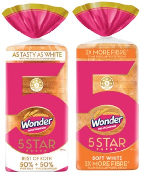 Wonder+Bread+5+Star+680g+Selected+Varieties