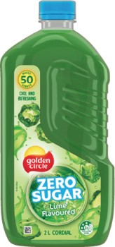 Golden-Circle-Zero-Sugar-Cordial-2-Litre-Selected-Varieties on sale