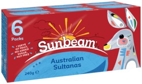 Sunbeam+Sultana+Snack+Pack+6x40g