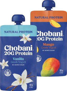 NEW-Chobani-Protein-Greek-Yoghurt-Pouch-190g-Selected-Varieties on sale