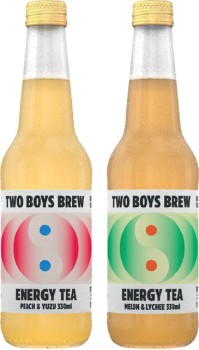 Two-Boys-Brew-Energy-Tea-330mL-Selected-Varieties on sale