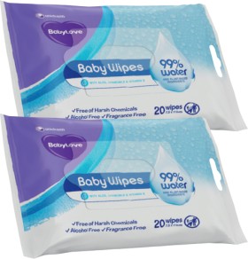 BabyLove-Fragrance-Free-Baby-Wipes-20-Pack on sale