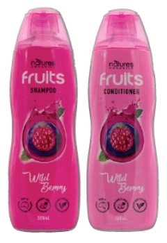 Natures-Organics-Fruits-Shampoo-or-Conditioner-500mL-Selected-Varieties on sale