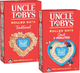 Uncle+Tobys+Traditional+or+Quick+Rolled+Oats+1kg
