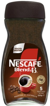 Nescaf-Blend-43-Instant-Coffee-250g-Selected-Varieties on sale