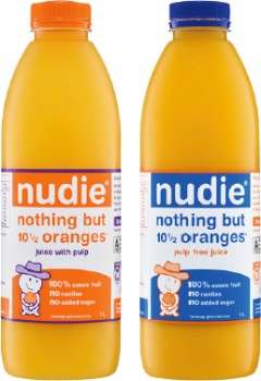 Nudie-Orange-Juice-With-Pulp-or-Pulp-Free-1-Litre on sale