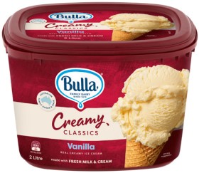 Bulla-Creamy-Classics-Ice-Cream-2-Litre-Selected-Varieties on sale