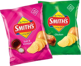 Smith%26rsquo%3Bs+Crinkle+Cut+Chips+150%E2%80%91170g+Selected+Varieties