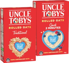 Uncle+Tobys+Traditional+or+Quick+Rolled+Oats+500g