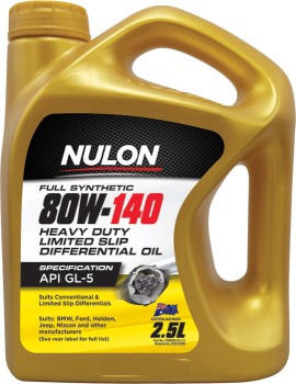 Nulon+Full+Synthetic+80W-140+Heavy+Duty+Limited+Slip+Differential+Oil+2.5L