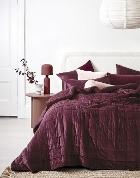 Aura+Home+Luxury+Velvet+Bedcover