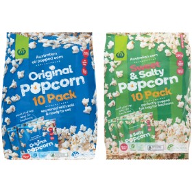 Woolworths+Popcorn+200g+Pk+10