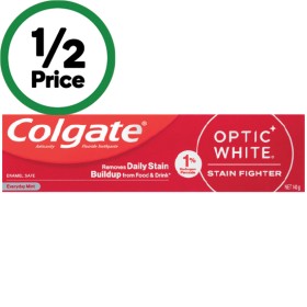 Colgate+Optic+White+Stain+Fighter+Whitening+Toothpaste+140g