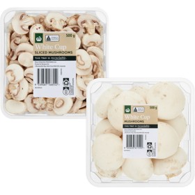 Australian-Sliced-or-Cup-Mushrooms-500g-Pack on sale