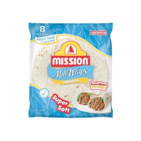 Mission-Mini-Wraps-384g-Pk-8 on sale