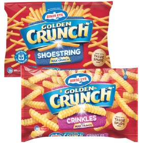 Birds-Eye-Golden-Crunch-Chips-900g on sale