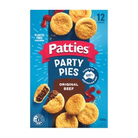 Patties-Party-Pies-or-Sausage-Rolls-450-560g-Pk-12 on sale