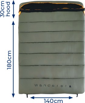 Wanderer+Tourer+Roadie+-5%26deg%3B+Double+Sleeping+Bag