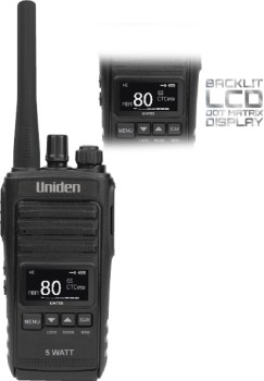 Uniden+5W+80CH+Handheld+Splash+Proof+UHF