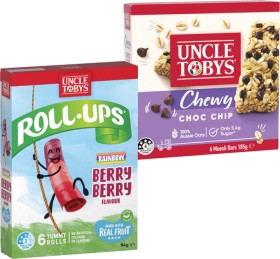 Uncle-Tobys-Muesli-Bars-145g-185g-or-Roll-Ups-94g on sale