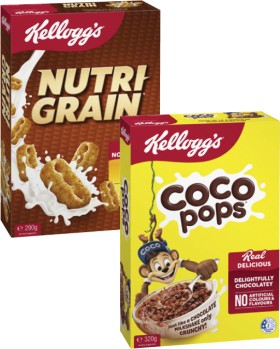 Kelloggs-Nutri-Grain-290g-or-Coco-Pops-320g on sale