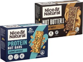 Nice-Natural-Protein-or-Nut-Butter-Bars-165g-200g on sale