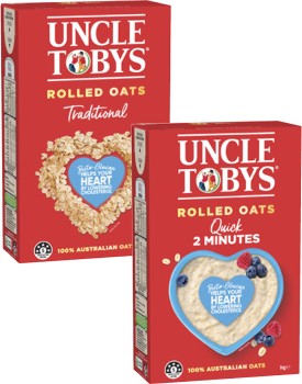 Uncle-Tobys-Rolled-Oats-1kg on sale