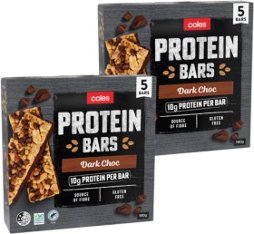 Coles+Dark+Choc+Protein+Bars+190g