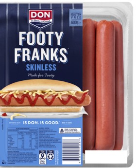 Don+Footy+Franks+Skinless+600g