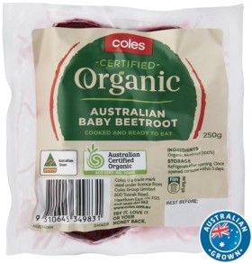 Coles+Australian+Organic+Baby+Beetroot+250g+Pack