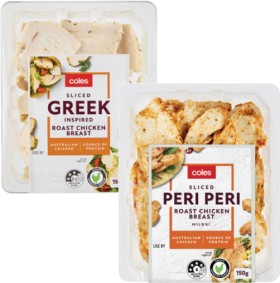 Coles+Shredded%2C+Sliced+Greek+Inspired+or+Peri+Peri+Roast+Chicken+150g