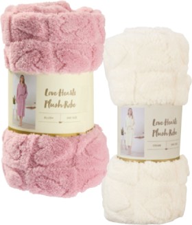 Love-Hearts-Plush-Robe on sale