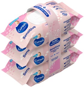 Curash+Fragrance+Free+Baby+Wipes+240+Pack