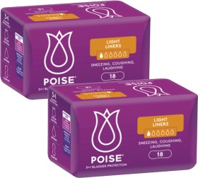 Poise+Light+Continence+Liners+18+Pack