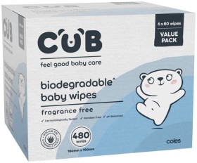 CUB-Fragrance-Free-Baby-Wipes-480-Pack on sale